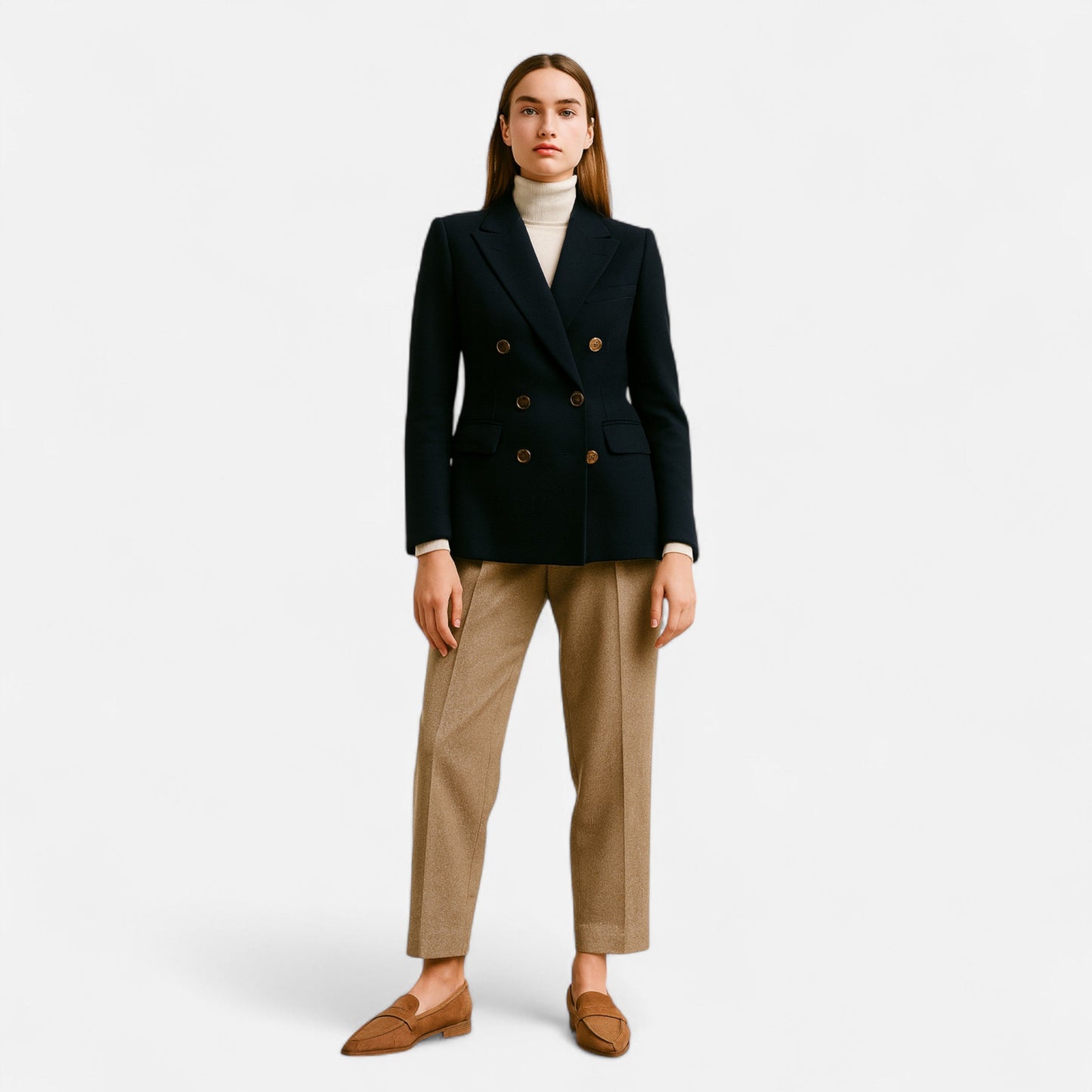 Echwear Women’s Retro Pointed-Toe Loafers