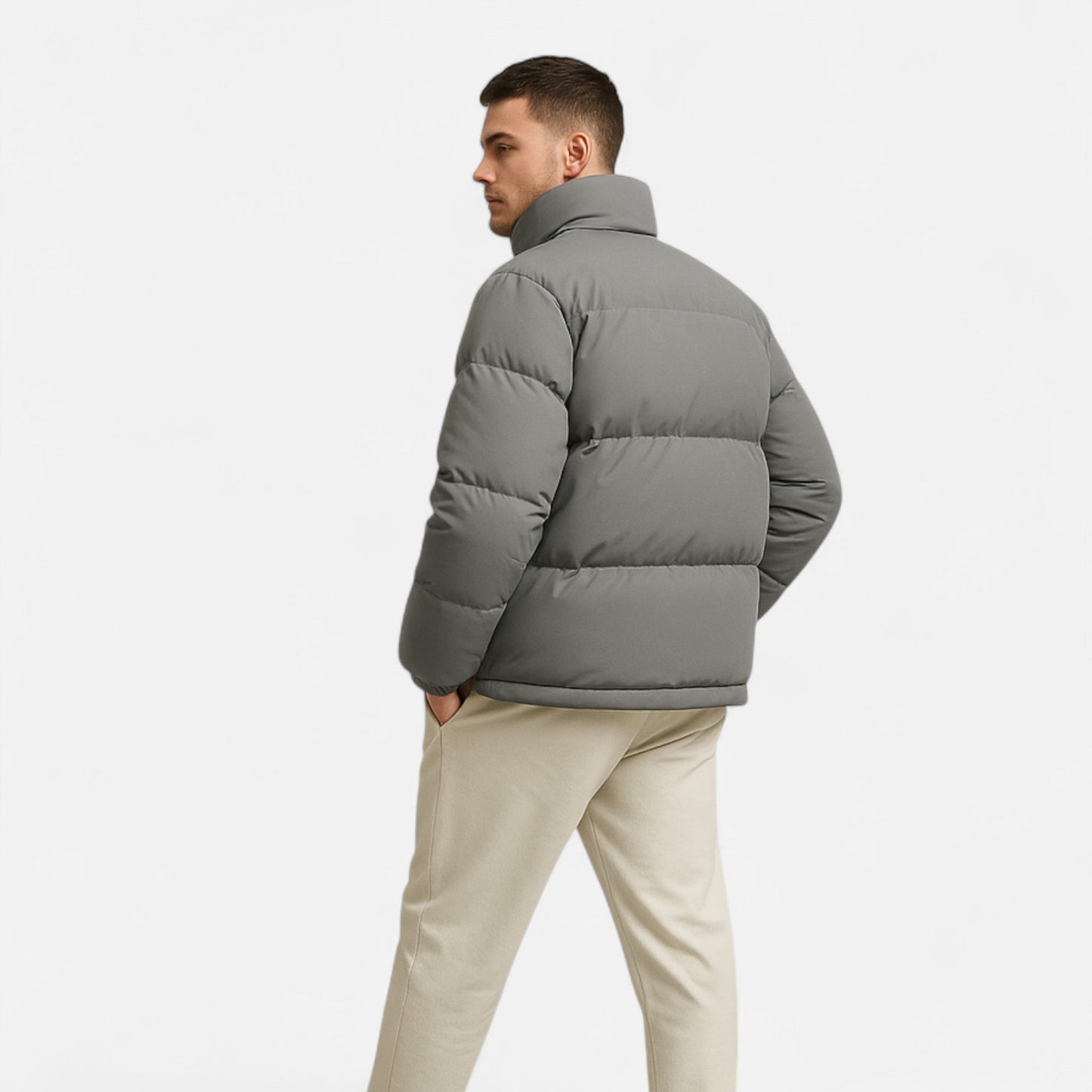 Echwear Men’s Oversized Winter Puffer Jacket
