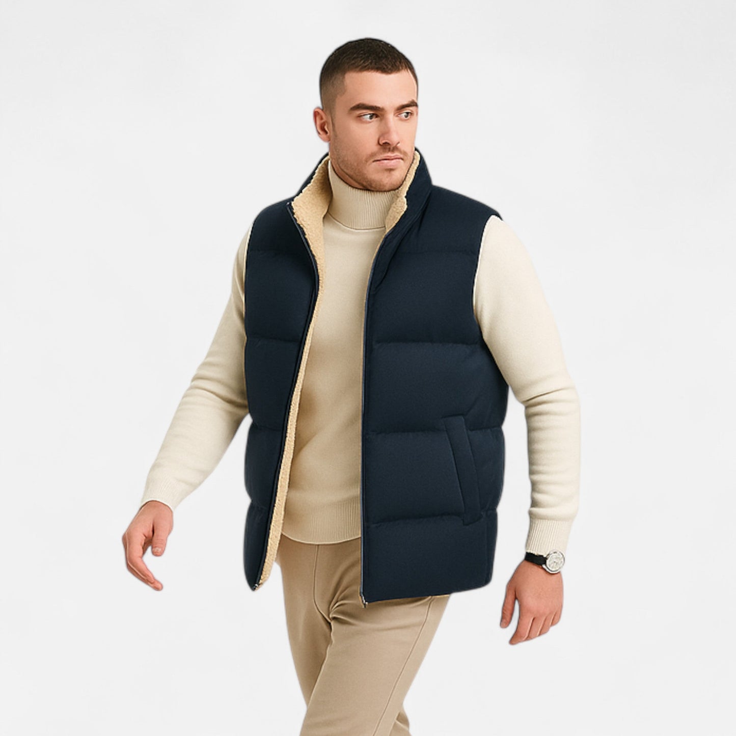 Echwear Men’s Lamb Wool Winter Vest