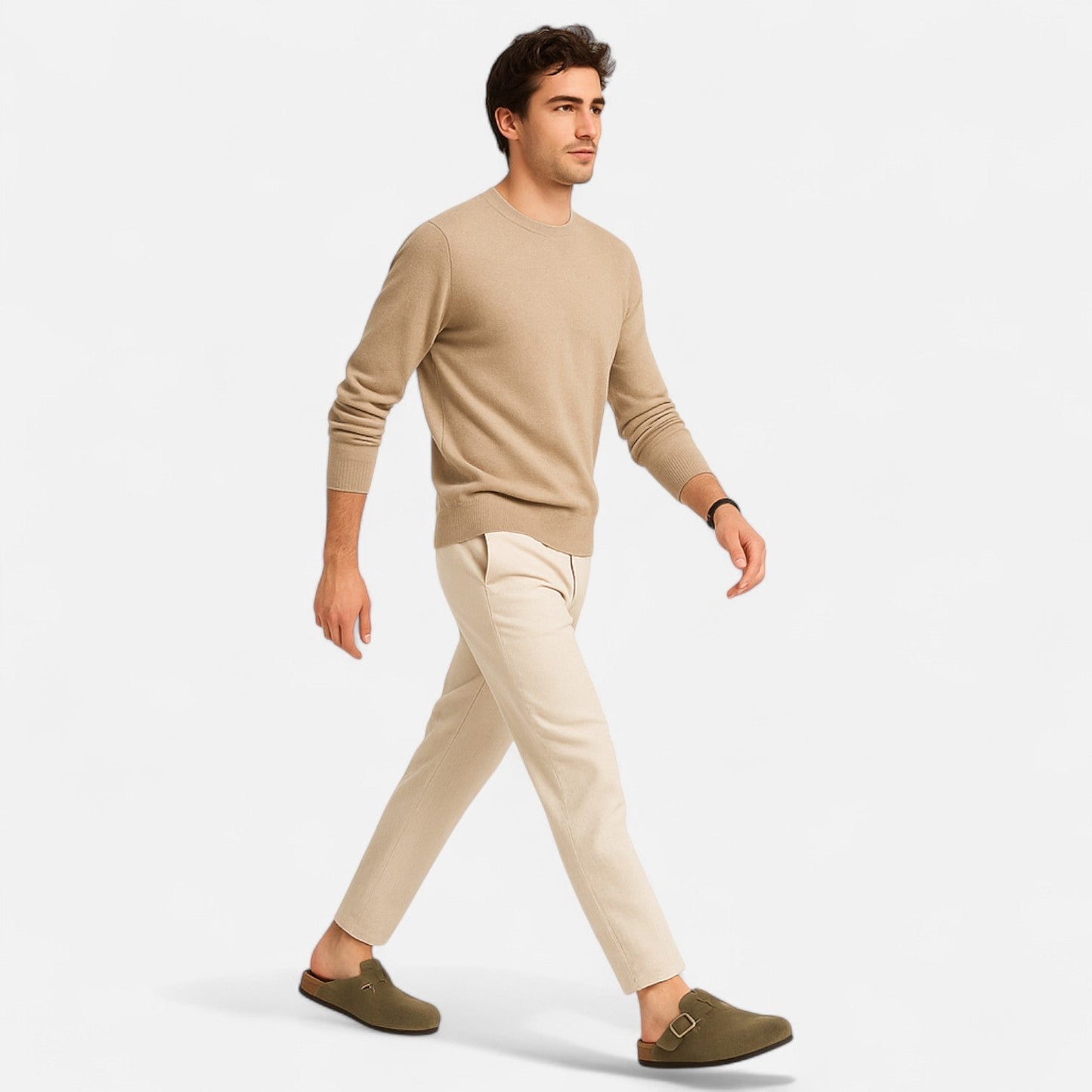 Echwear Men’s Suede Mules – Sculpted Clog-Inspired Comfort