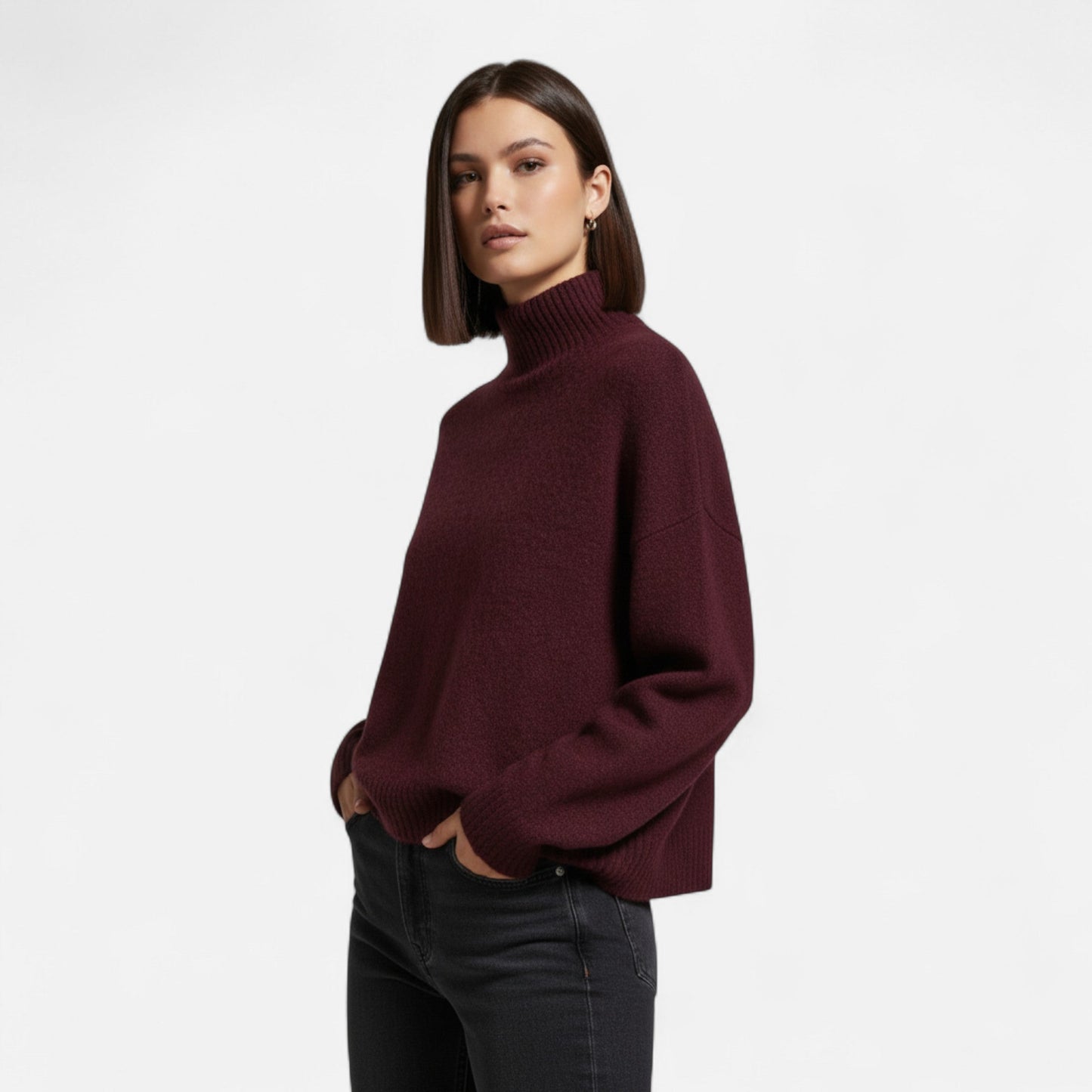 Echwear Women’s Vintage Turtleneck Sweater – Classic Winter Warmth