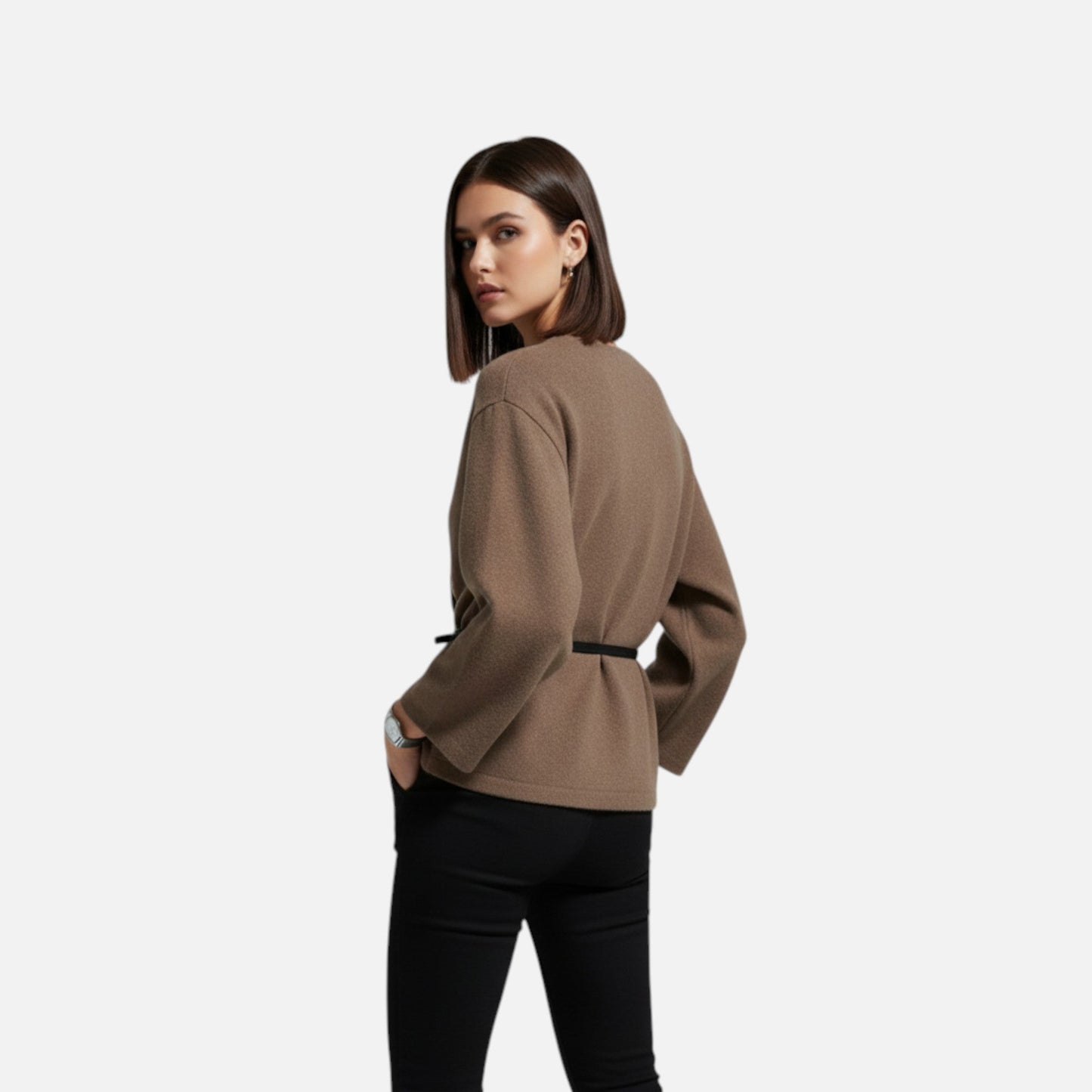 Echwear Women's Elegant Wrap Sweater