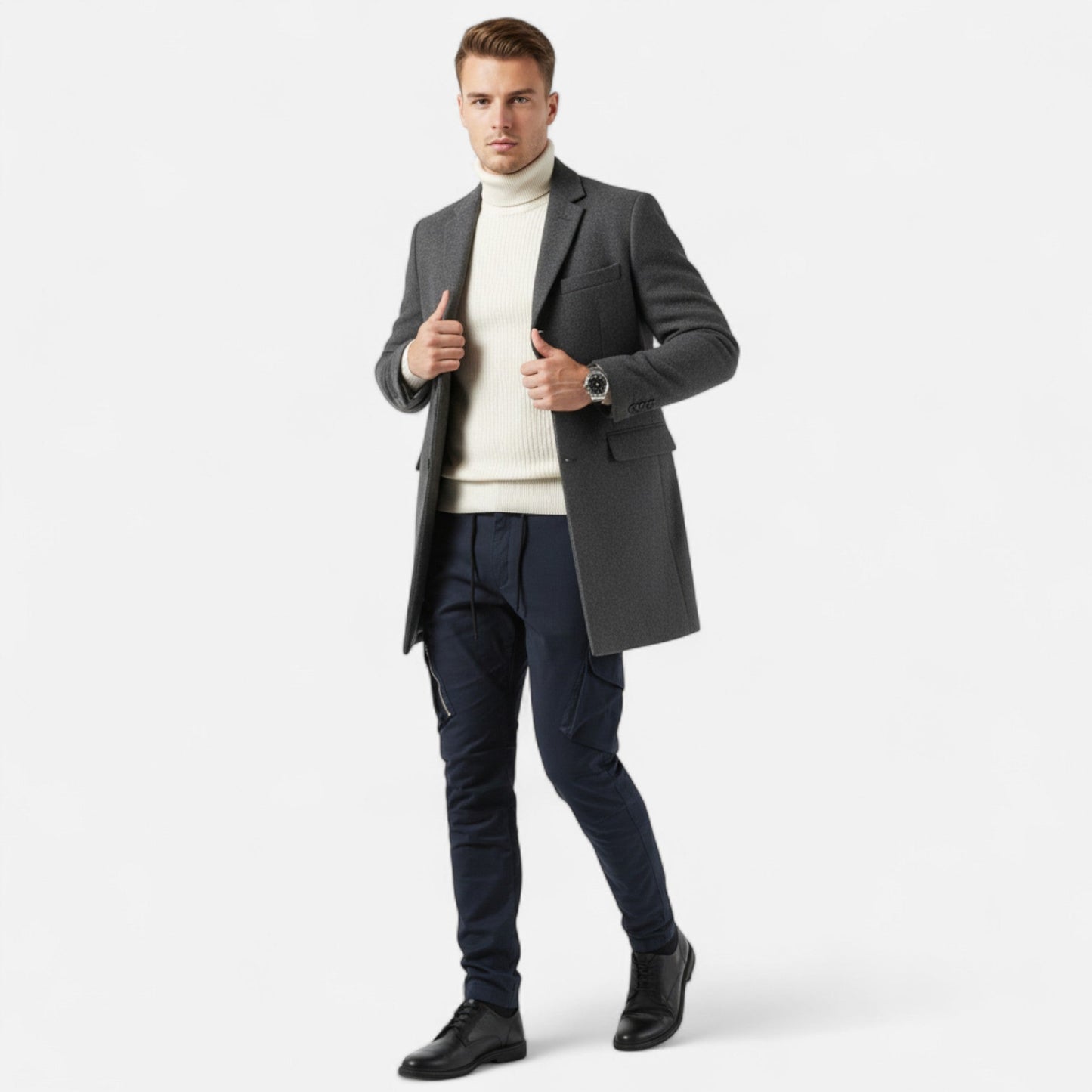 Echwear Men’s Cotton Utility Cargo Trousers – Heritage Fit