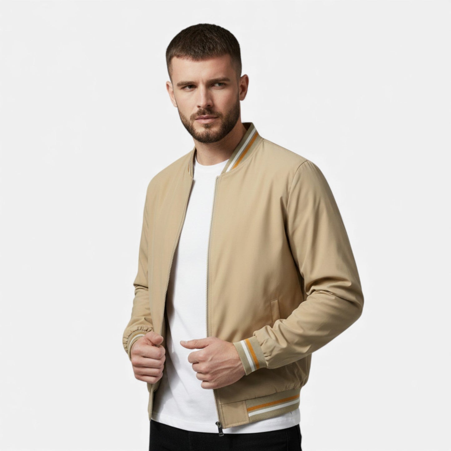 Echwear Men’s Thick Bomber Jacket for Autumn/Winter
