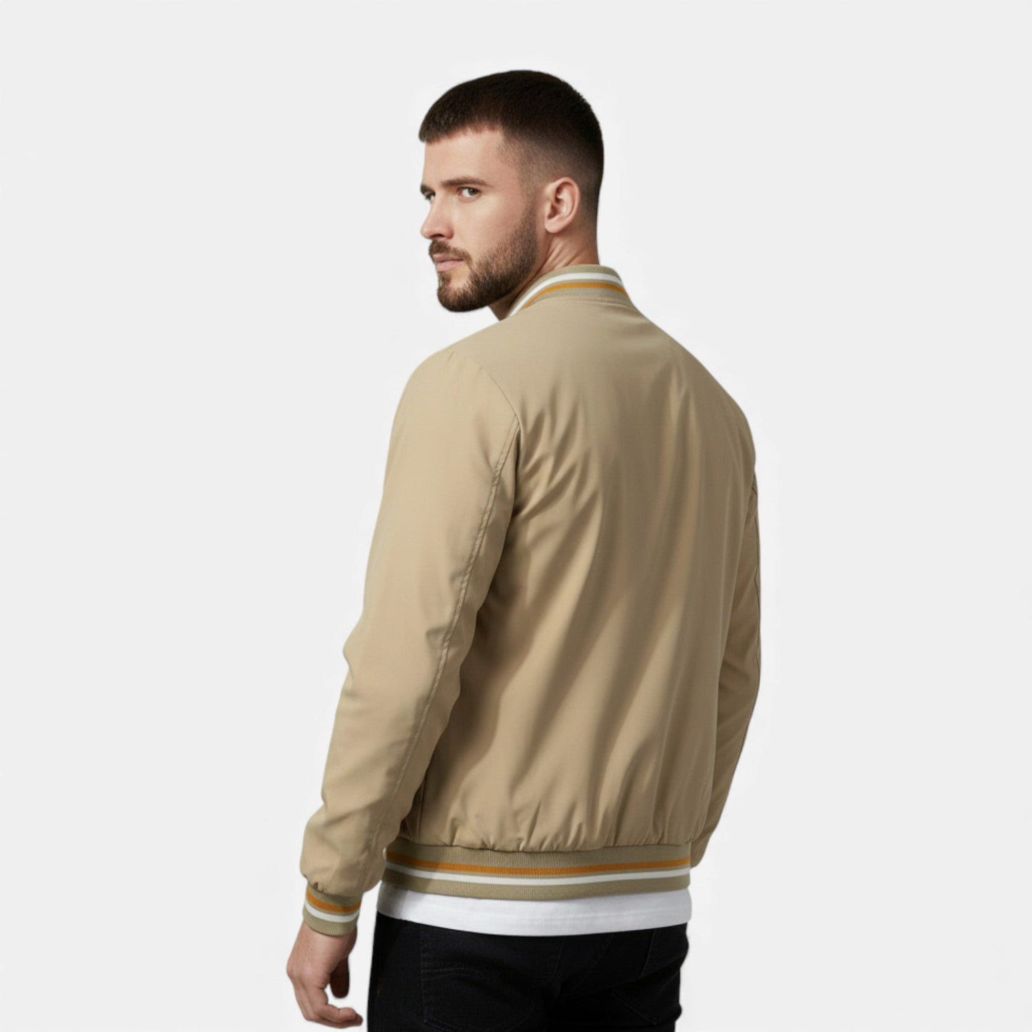 Echwear Men’s Thick Bomber Jacket for Autumn/Winter