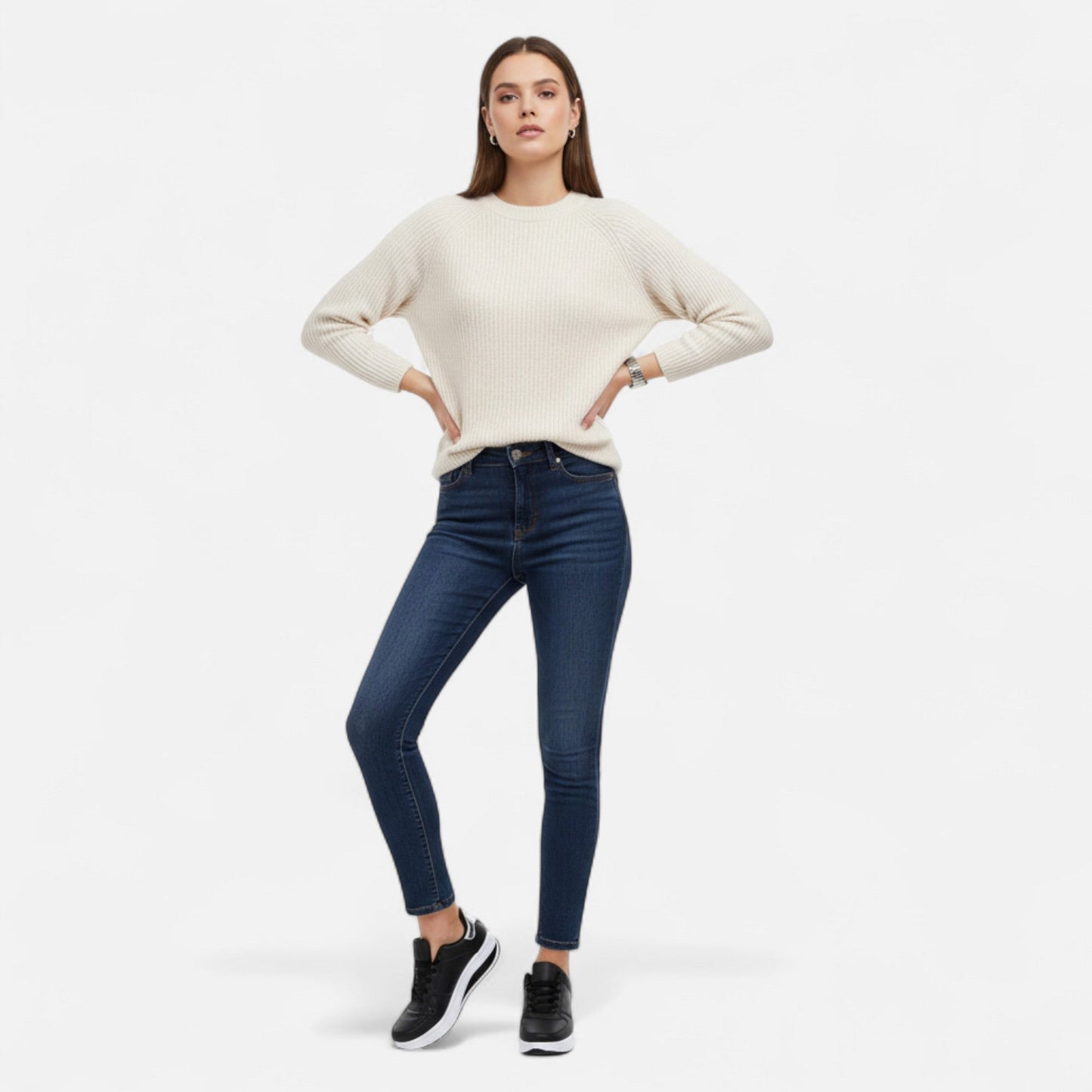 Echwear Women’s Leather Wedge Sneakers Édition Élégance