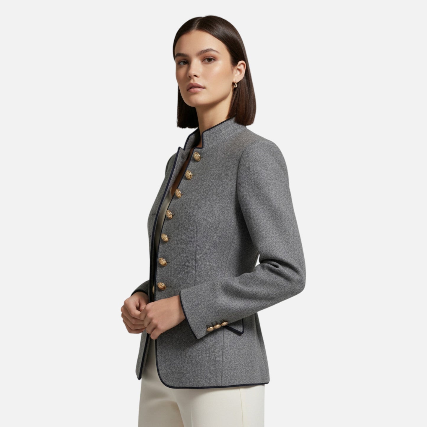 Echwear Women’s Double-Breasted Wool Blazer