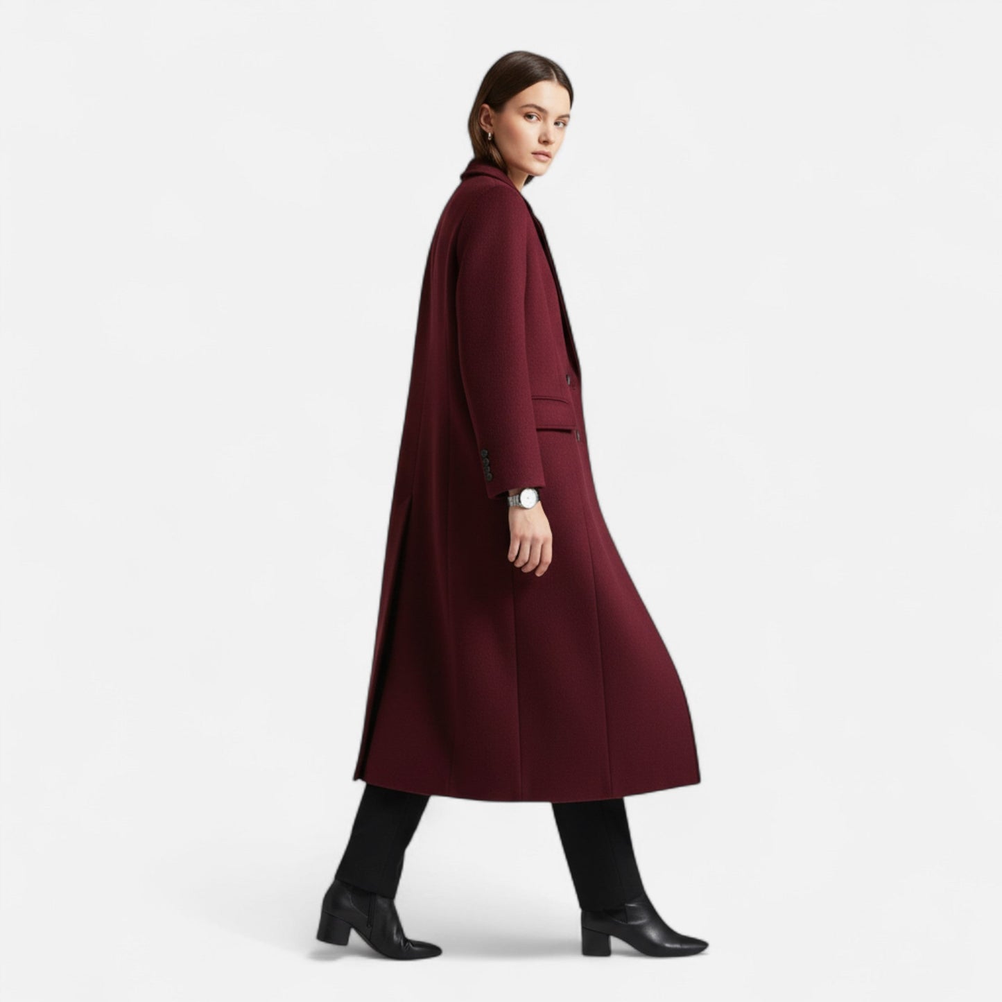 Echwear Women's Elegant Trench Coat