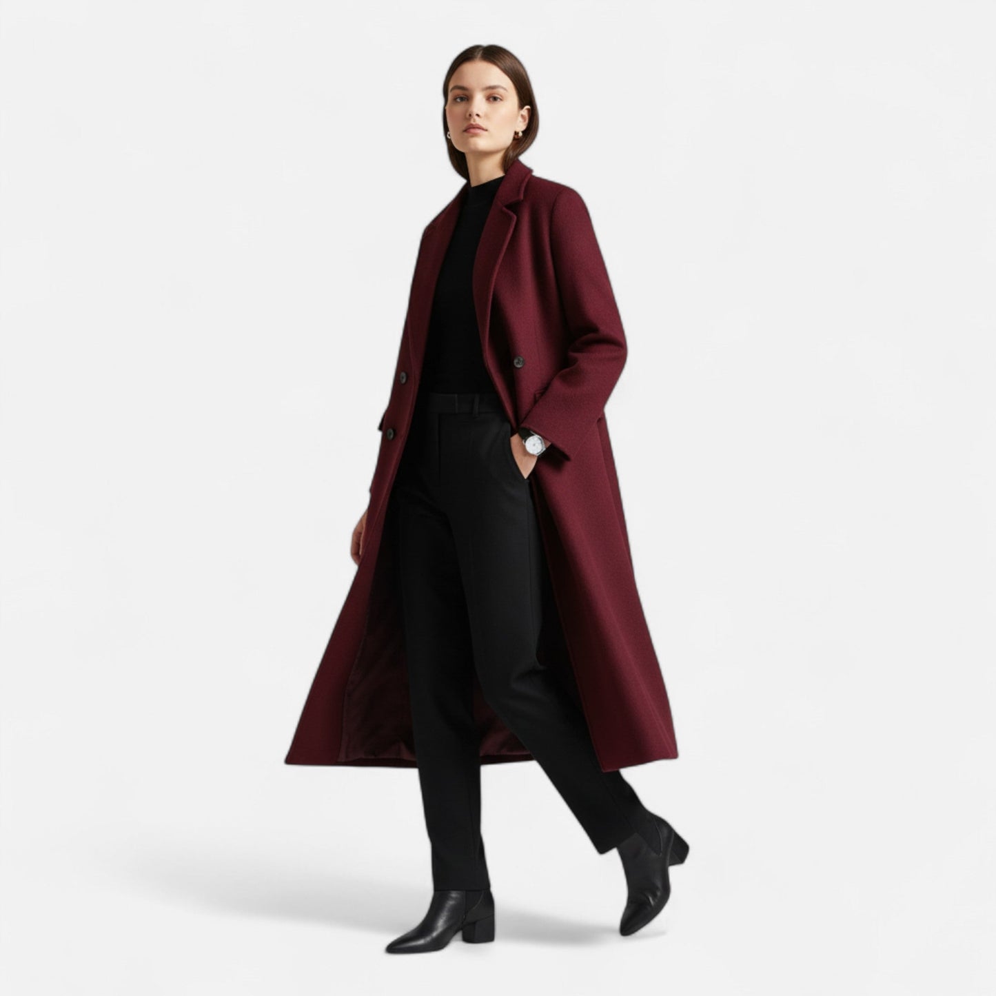 Echwear Women's Elegant Trench Coat