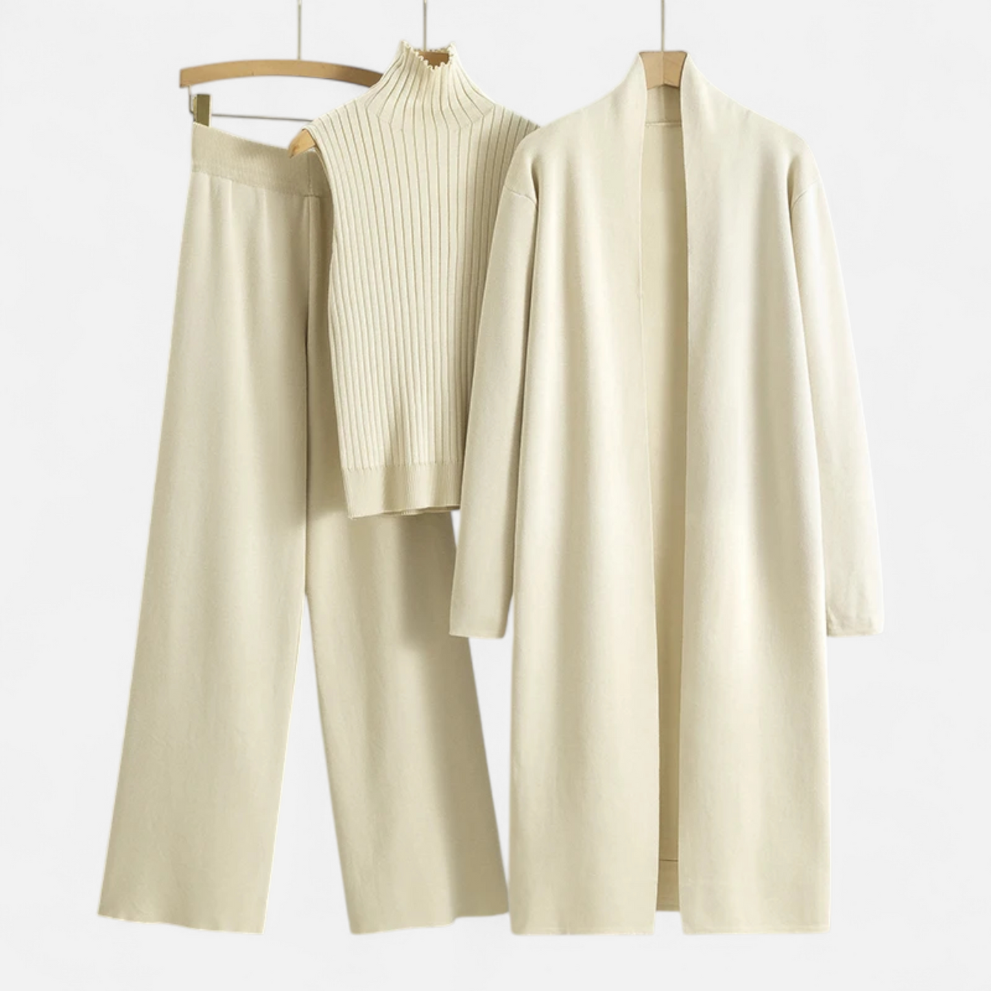 Echwear Women’s Knitted 3-Piece Cardigan Set