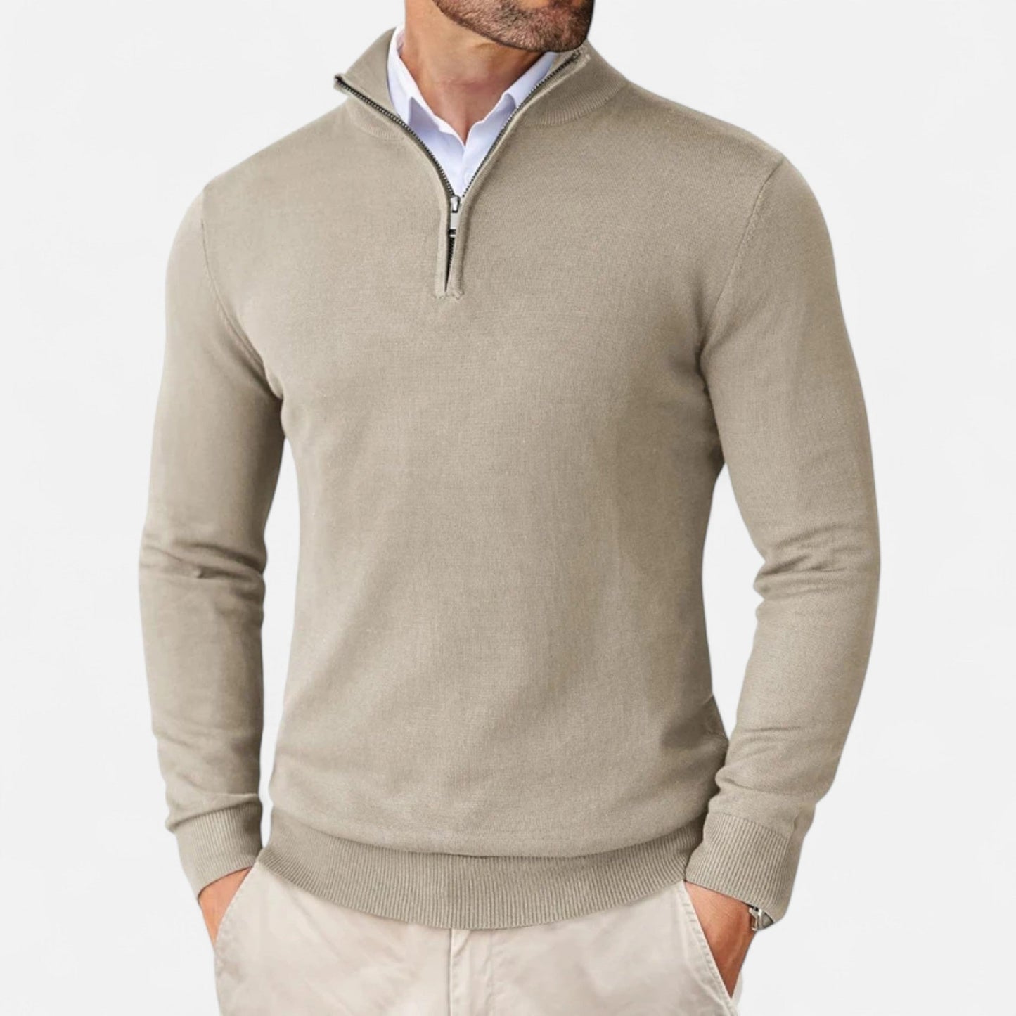 Echwear Men’s Slim-Fit Sweater Quarter-Zip