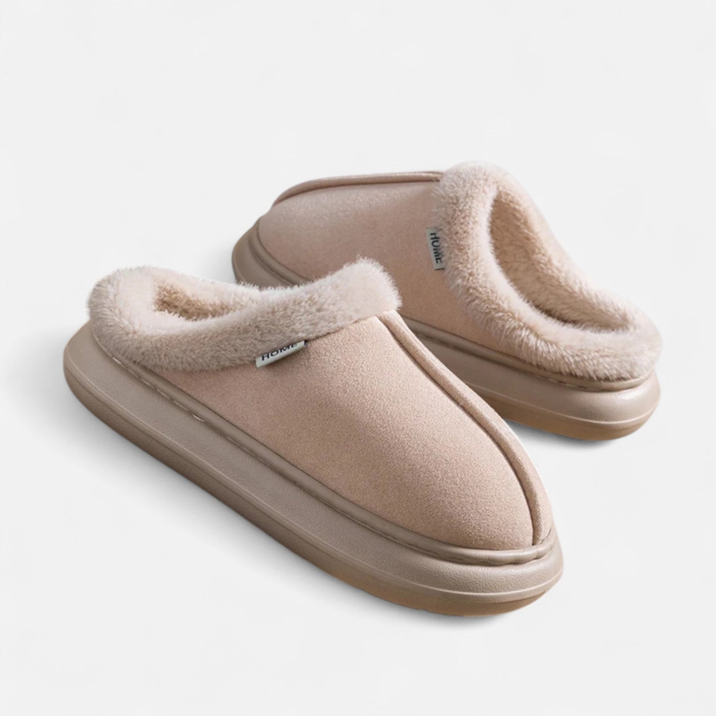 Echwear Women’s Plush Cashmere-Touch Platform Slippers