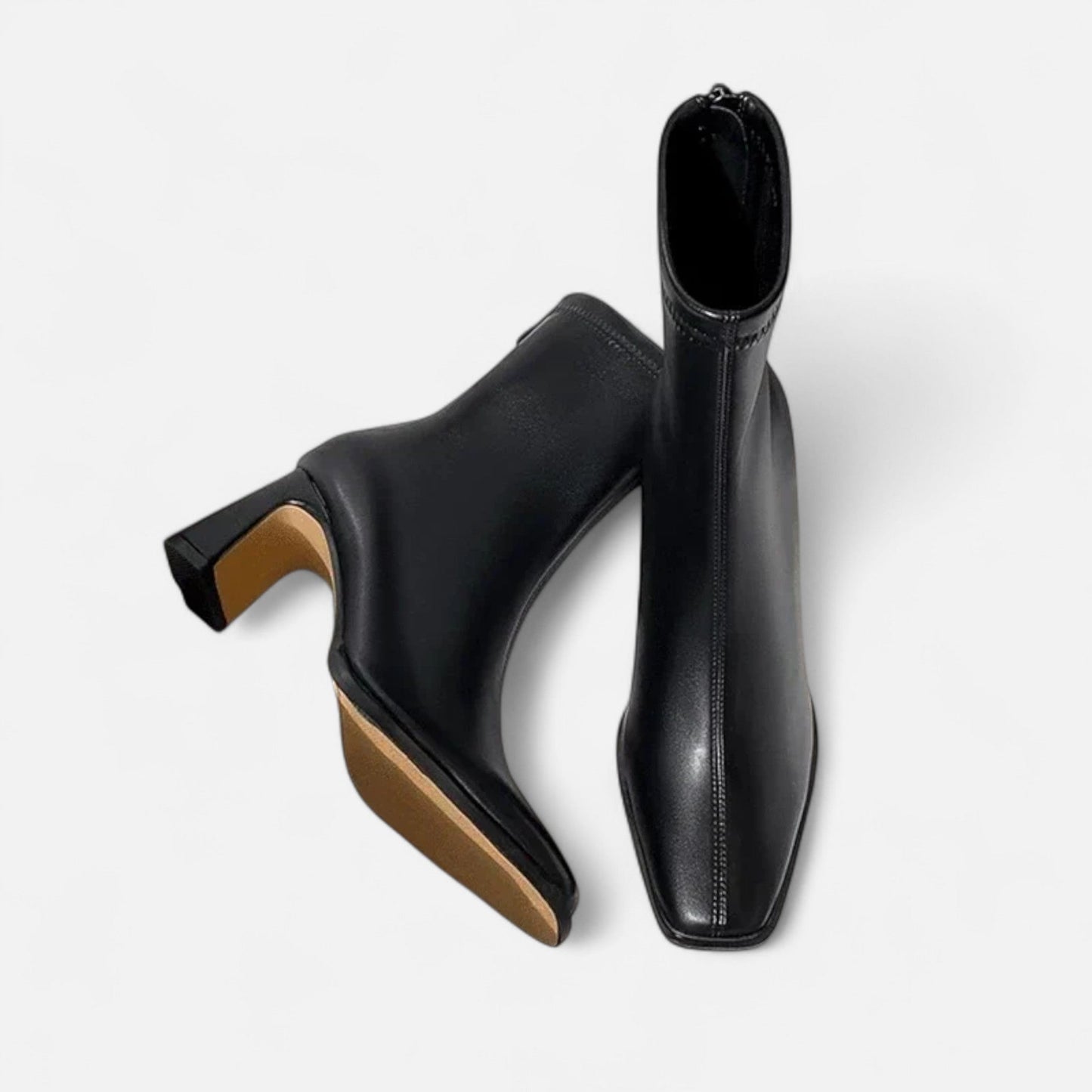 Echwear Women’s Vintage Square-Toe Ankle Boots