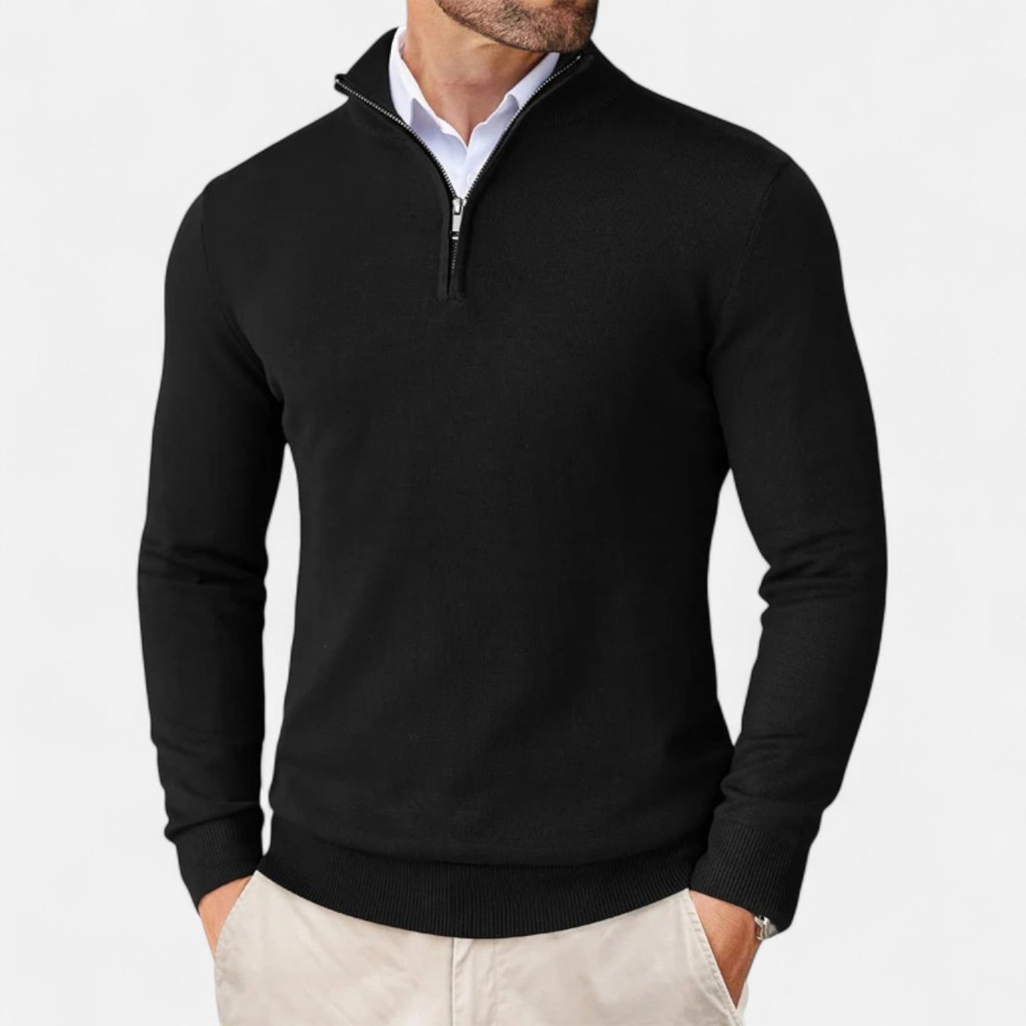 Echwear Men’s Slim-Fit Sweater Quarter-Zip