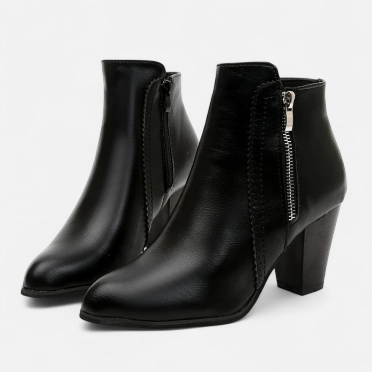 Echwear Women’s Retro Zip-Heel Boots