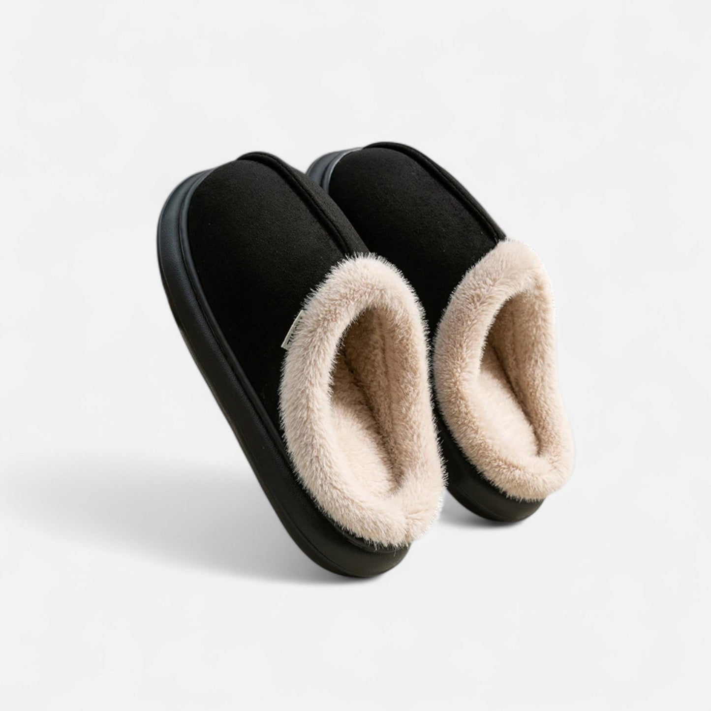 Echwear Women’s Plush Cashmere-Touch Platform Slippers