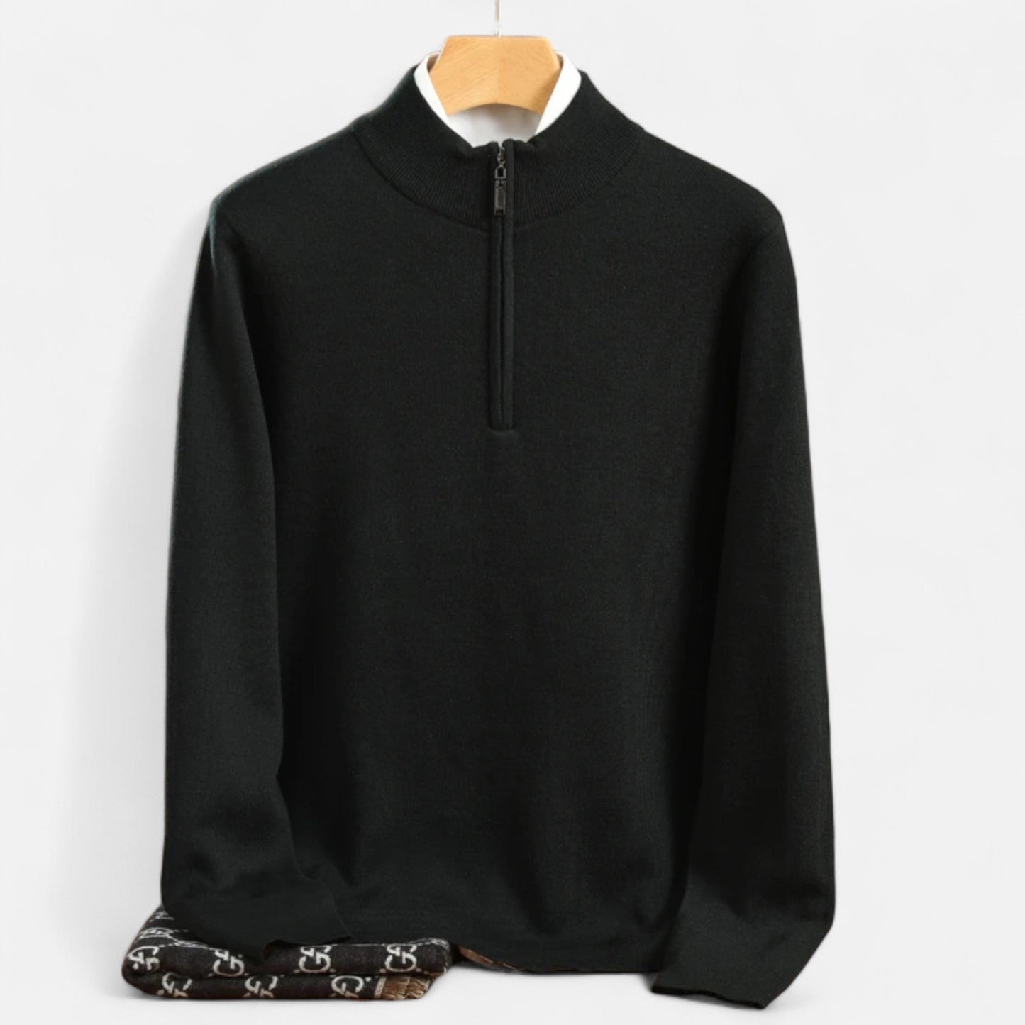 Echwear Men’s Merino Wool Half-Zip Sweater