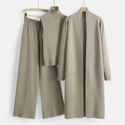 Echwear Women’s Knitted 3-Piece Cardigan Set