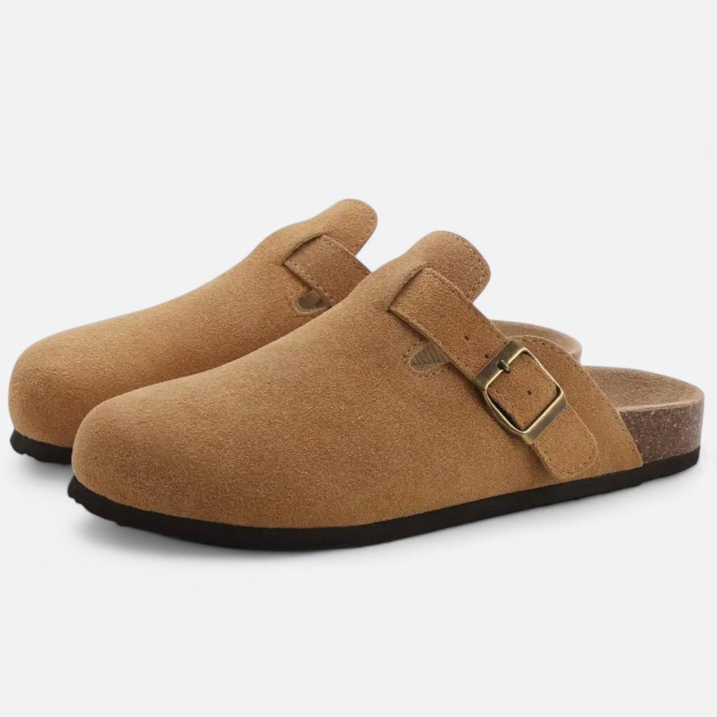 Echwear Men’s Suede Mules – Sculpted Clog-Inspired Comfort