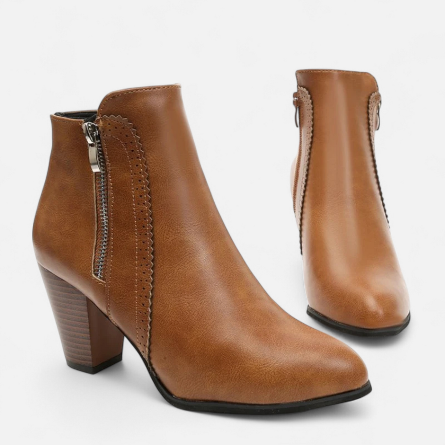 Echwear Women’s Retro Zip-Heel Boots