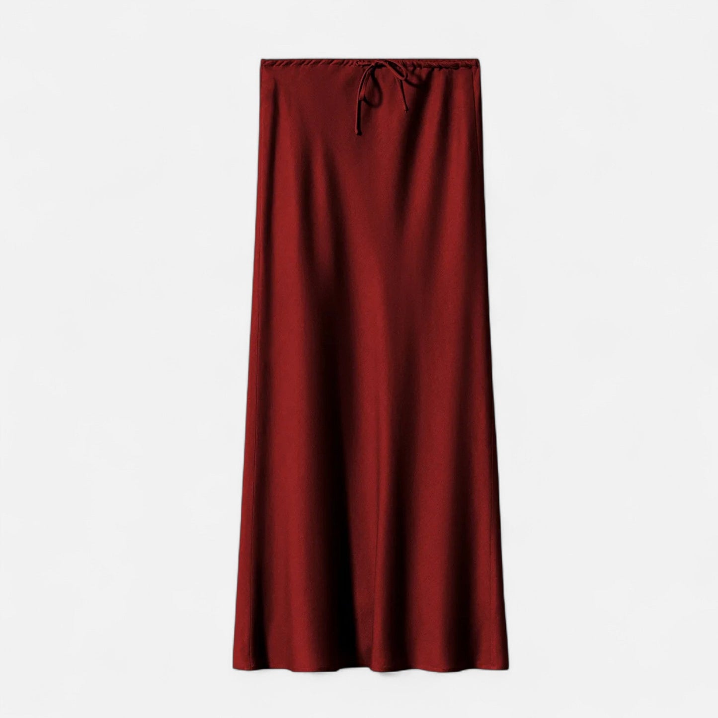 Echwear Women's Elegant High-Waist Satin Skirt
