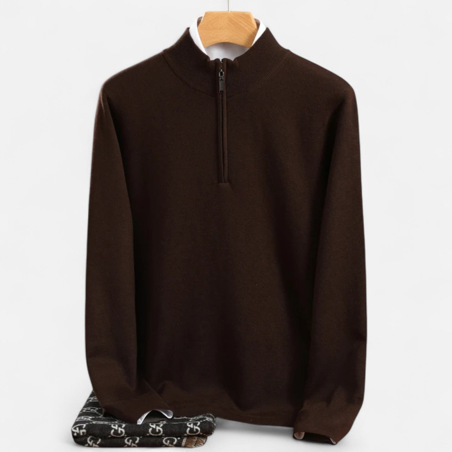 Echwear Men’s Merino Wool Half-Zip Sweater
