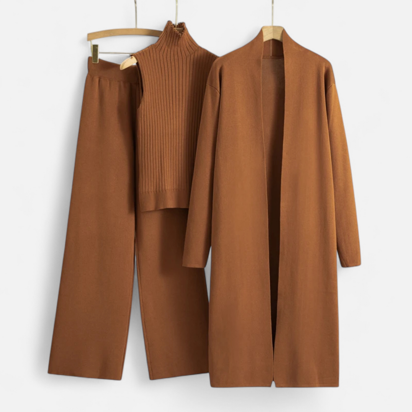 Echwear Women’s Knitted 3-Piece Cardigan Set