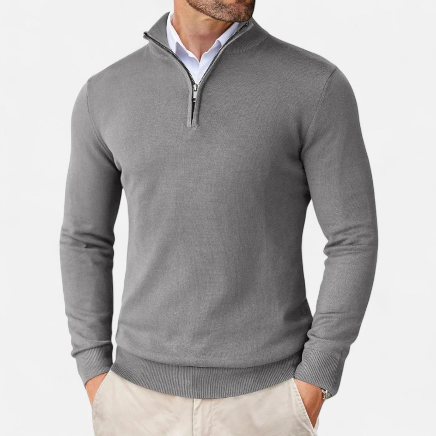Echwear Men’s Slim-Fit Sweater Quarter-Zip