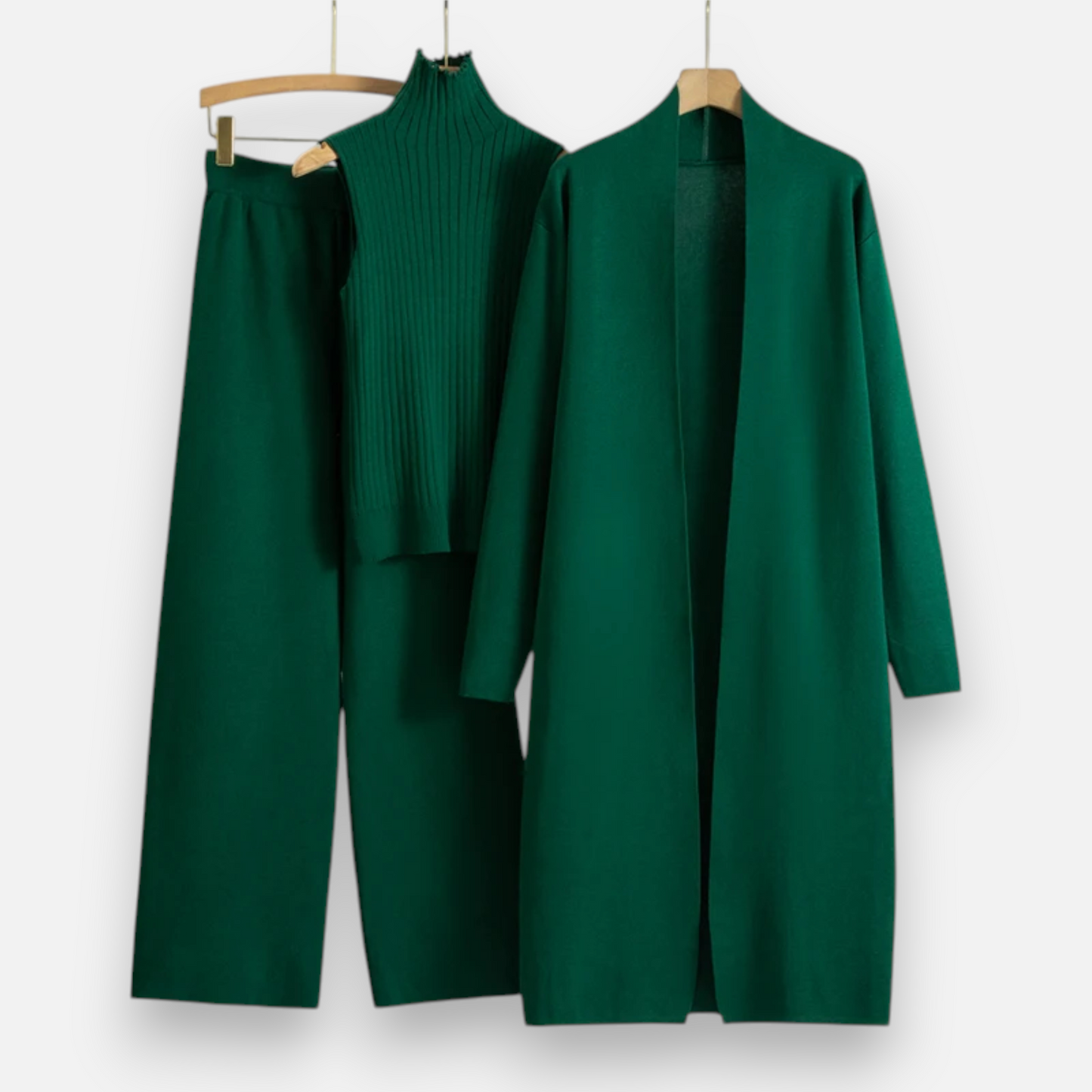 Echwear Women’s Knitted 3-Piece Cardigan Set