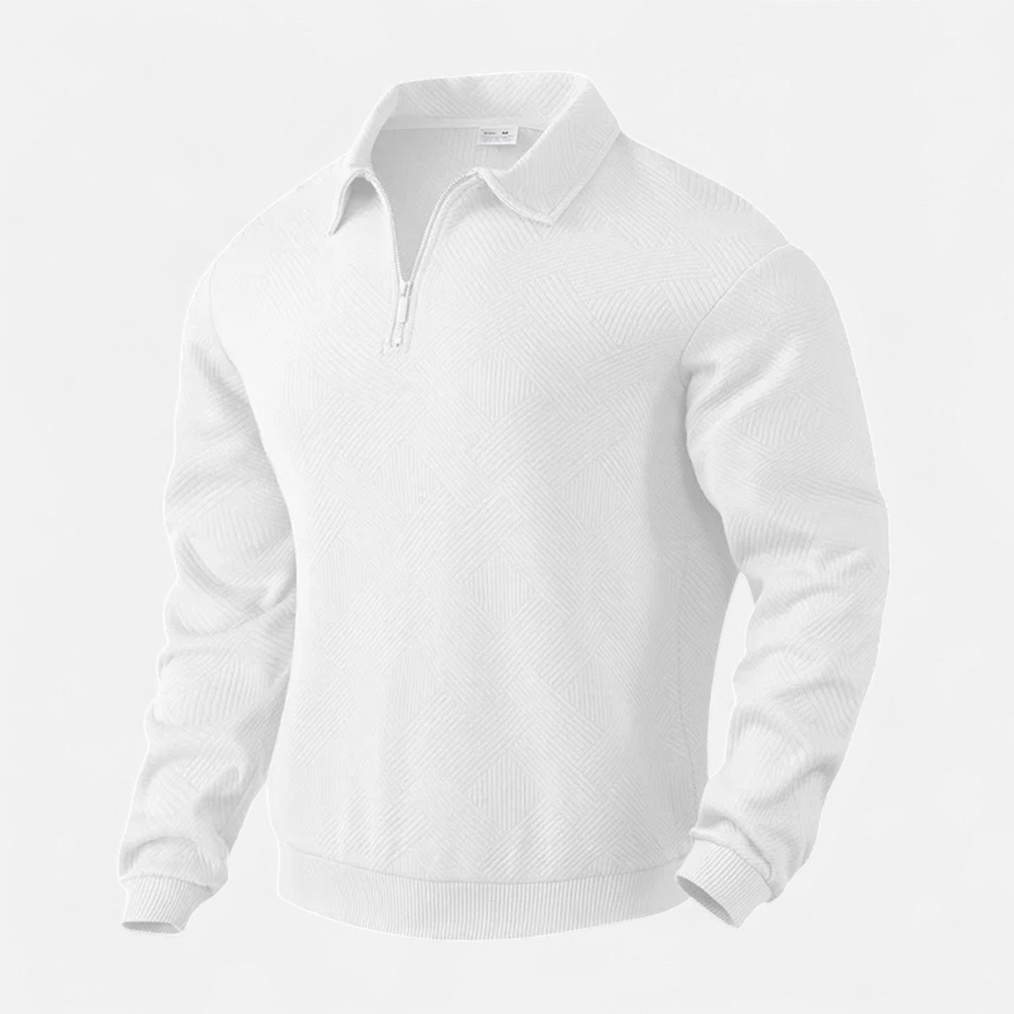 Echwear Men’s Long-Sleeved Polo Shirt | Zipper Lapel