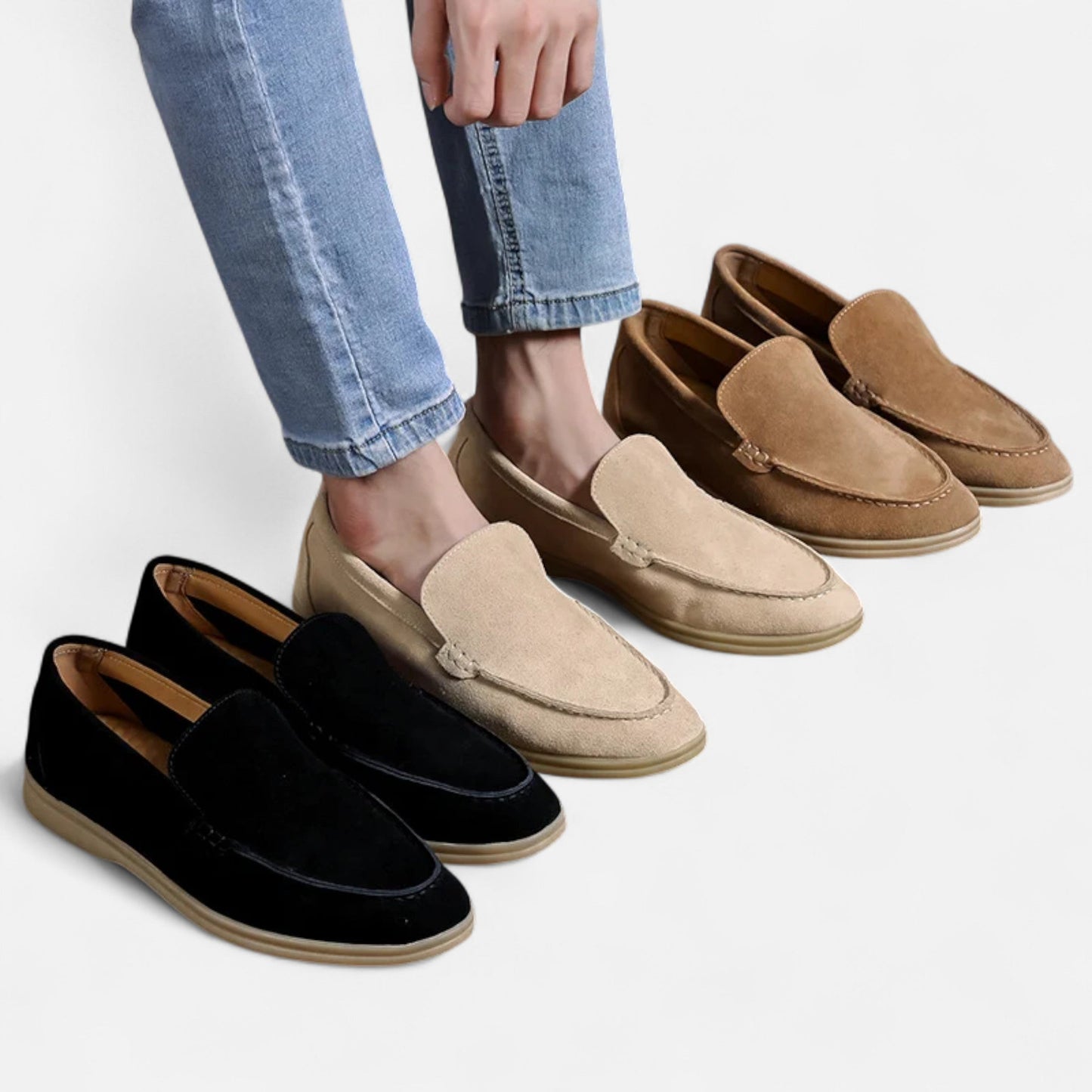 Echwear Men’s Suede Loafers | Classic Slip-On Elegance