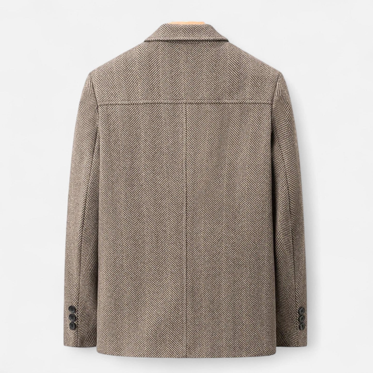 Echwear Men’s Wool Blend Jacket – Business Lapel Elegance