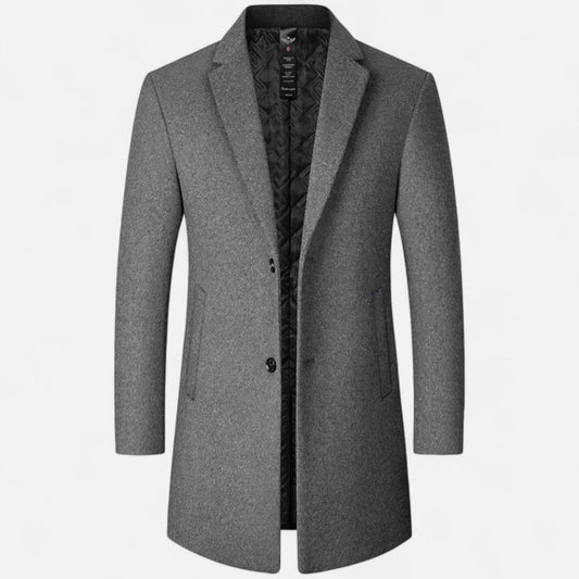 Echwear Men’s Classic Wool Overcoat