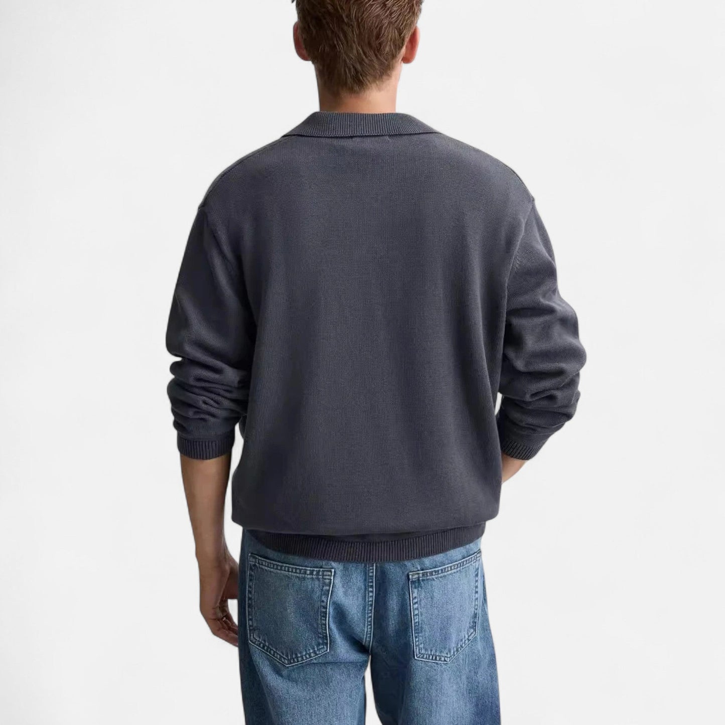 Echwear Men’s Knitted Cotton Polo Shirt