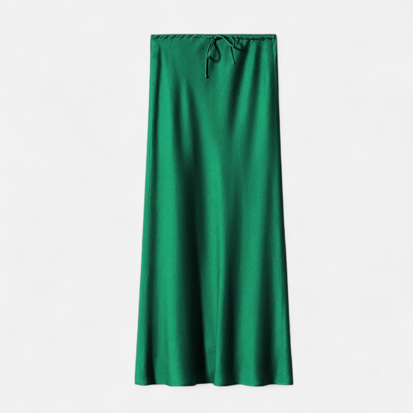 Echwear Women's Elegant High-Waist Satin Skirt