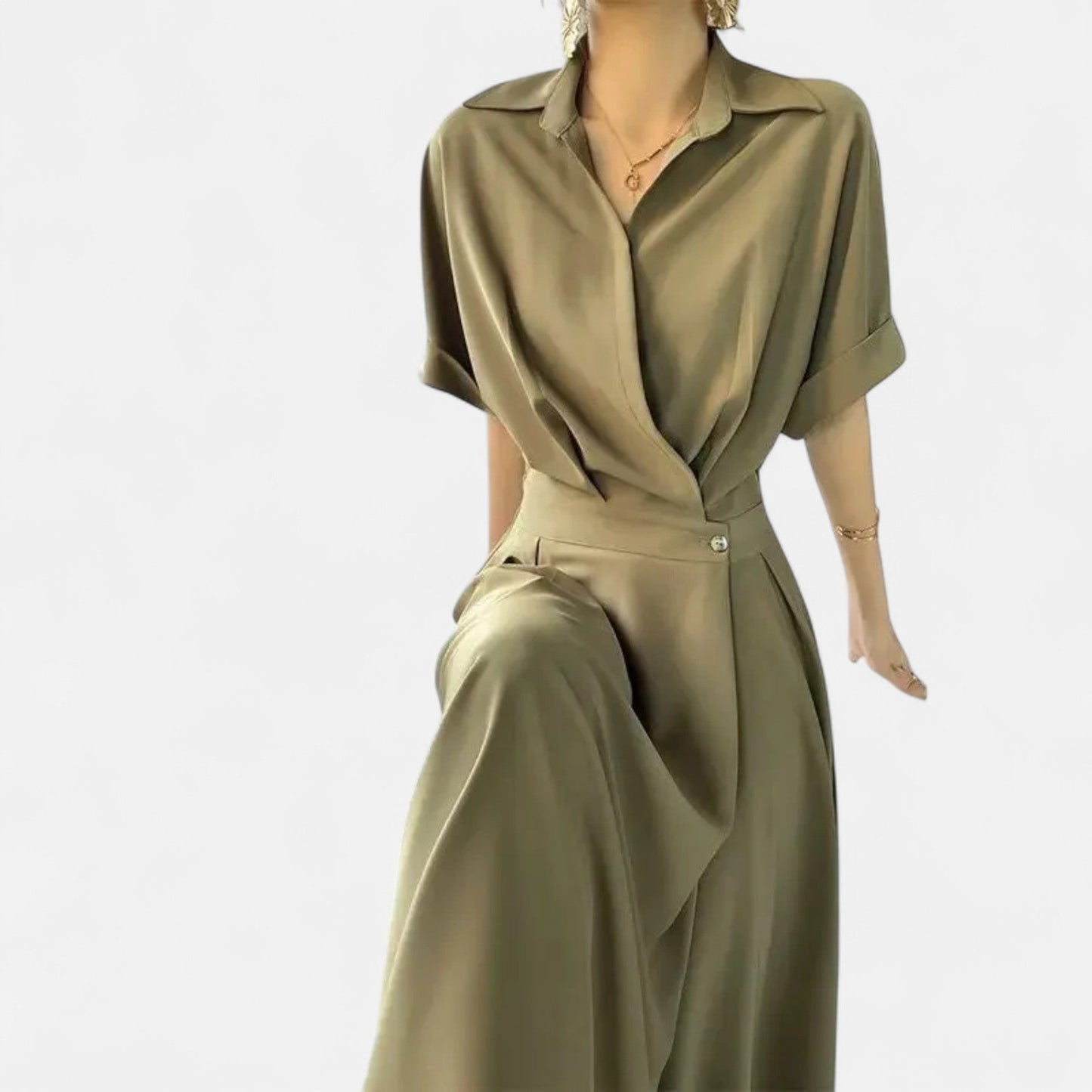 Echwear Women’s Shirt-Dress in Cotton-Blend Riviera Heritage