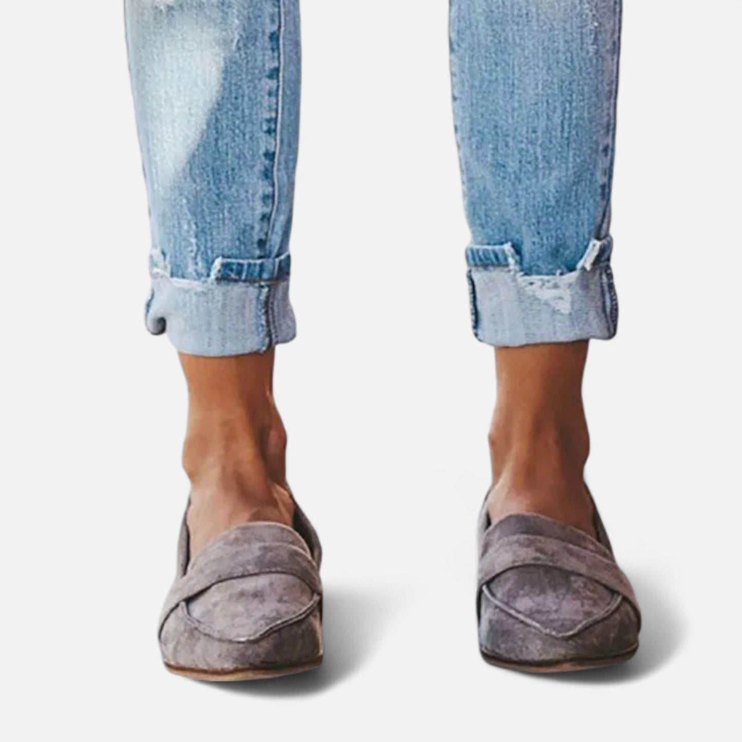 Echwear Women’s Retro Pointed-Toe Loafers