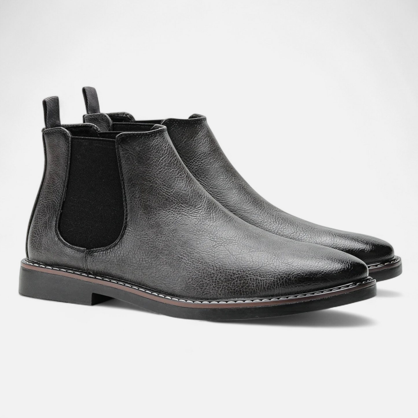 Echwear Men’s Retro Leather Chelsea Boots