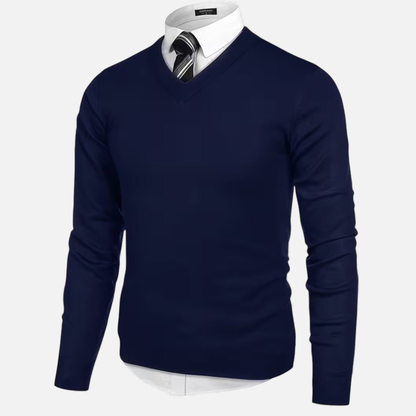 Echwear Men’s V-Neck Knit Sweater for Autumn/Winter
