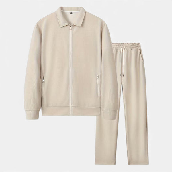 Echwear Men’s 2-Piece Waffle Knit Casual Outfit