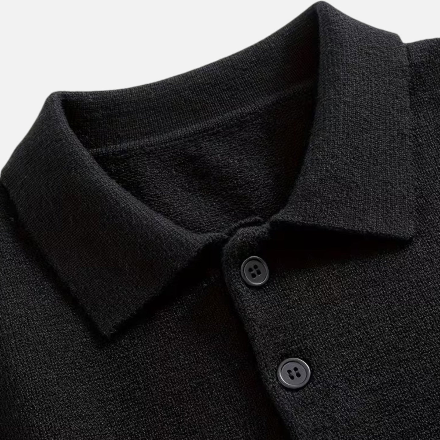 Echwear Men’s Loose-Fit Button-Up Polo Sweater