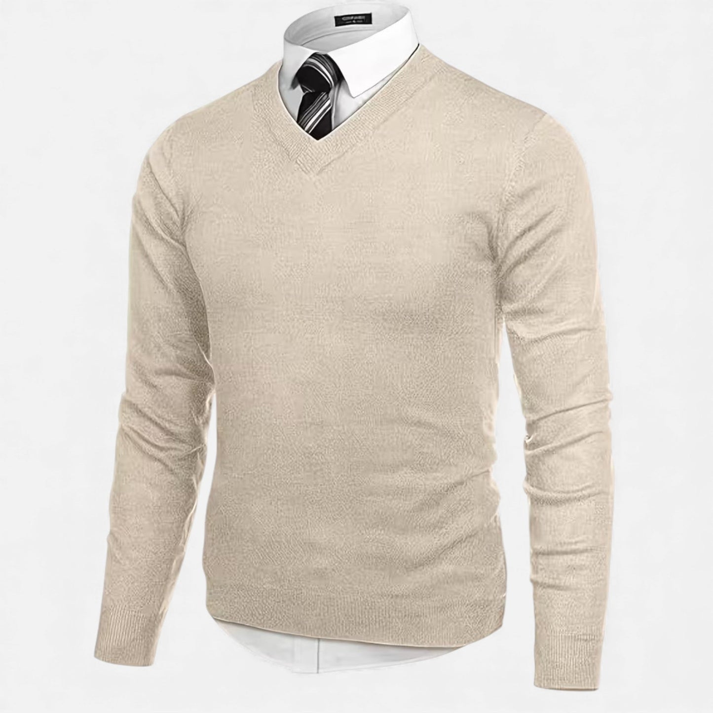 Echwear Men’s V-Neck Knit Sweater for Autumn/Winter