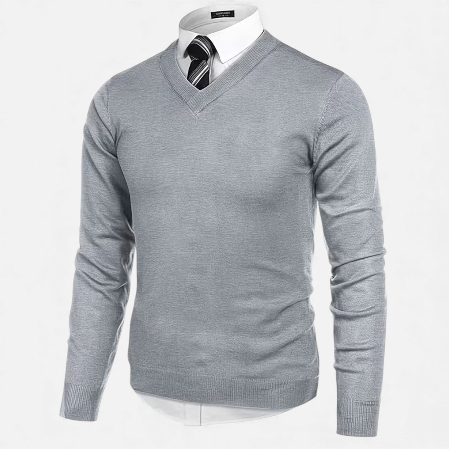 Echwear Men’s V-Neck Knit Sweater for Autumn/Winter