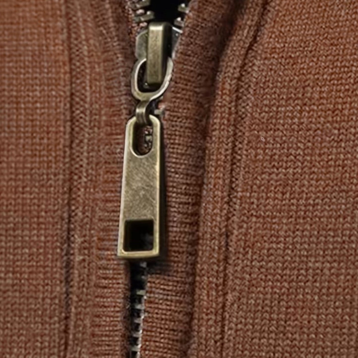 Echwear Men’s Warm Minimalist Zippered Knit Sweater