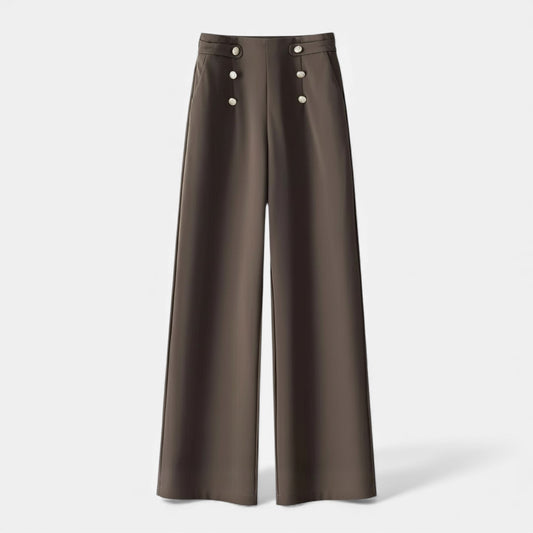 Echwear Women’s Wide-Leg High-Waist Trousers