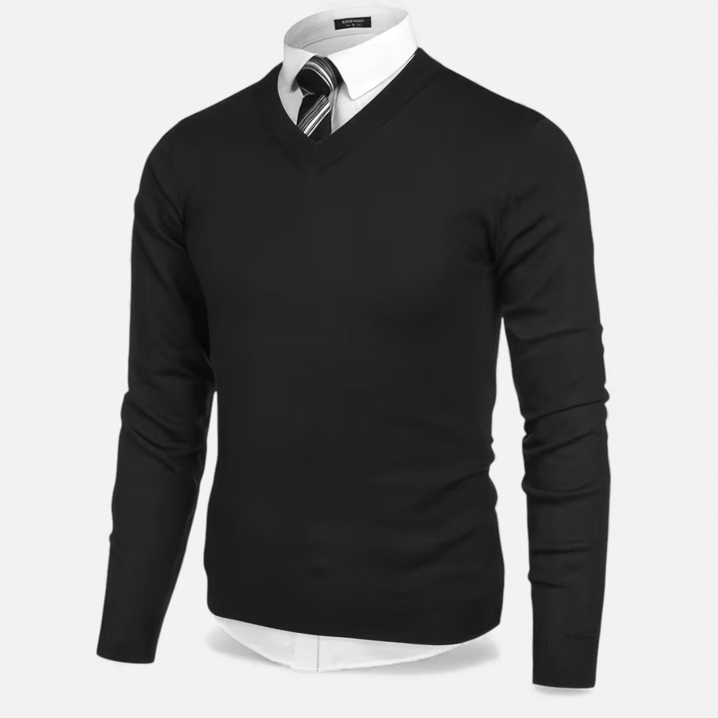 Echwear Men’s V-Neck Knit Sweater for Autumn/Winter
