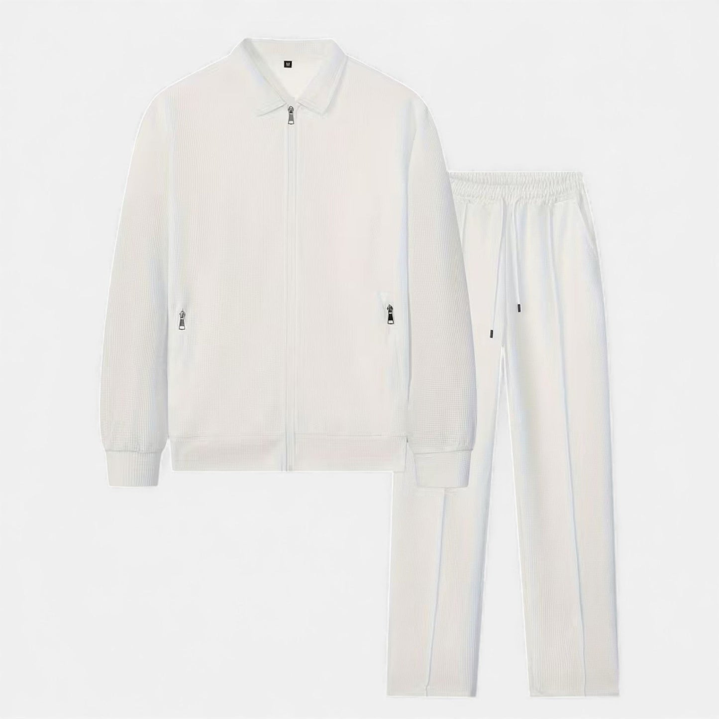 Echwear Men’s 2-Piece Waffle Knit Casual Outfit