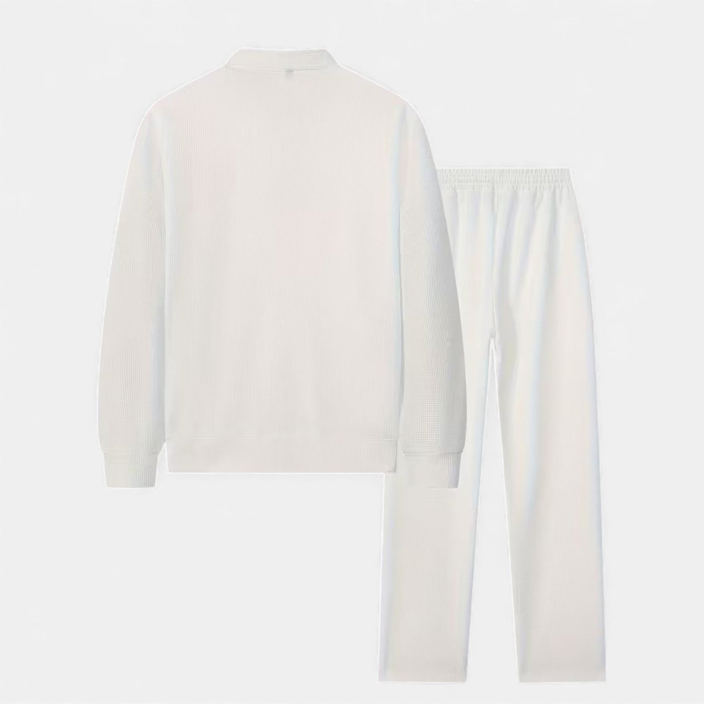 Echwear Men’s 2-Piece Waffle Knit Casual Outfit