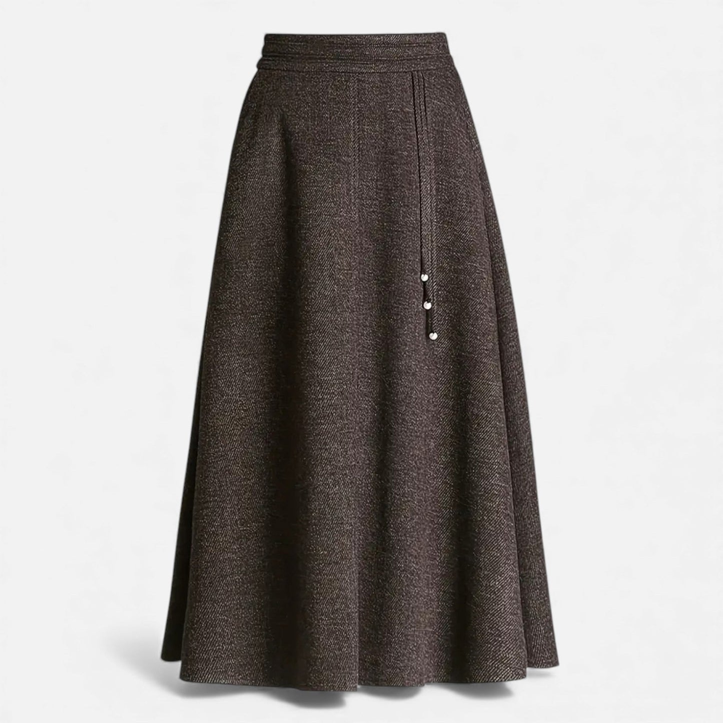 Echwear Women’s Elegant Tweed Skirt with Pockets