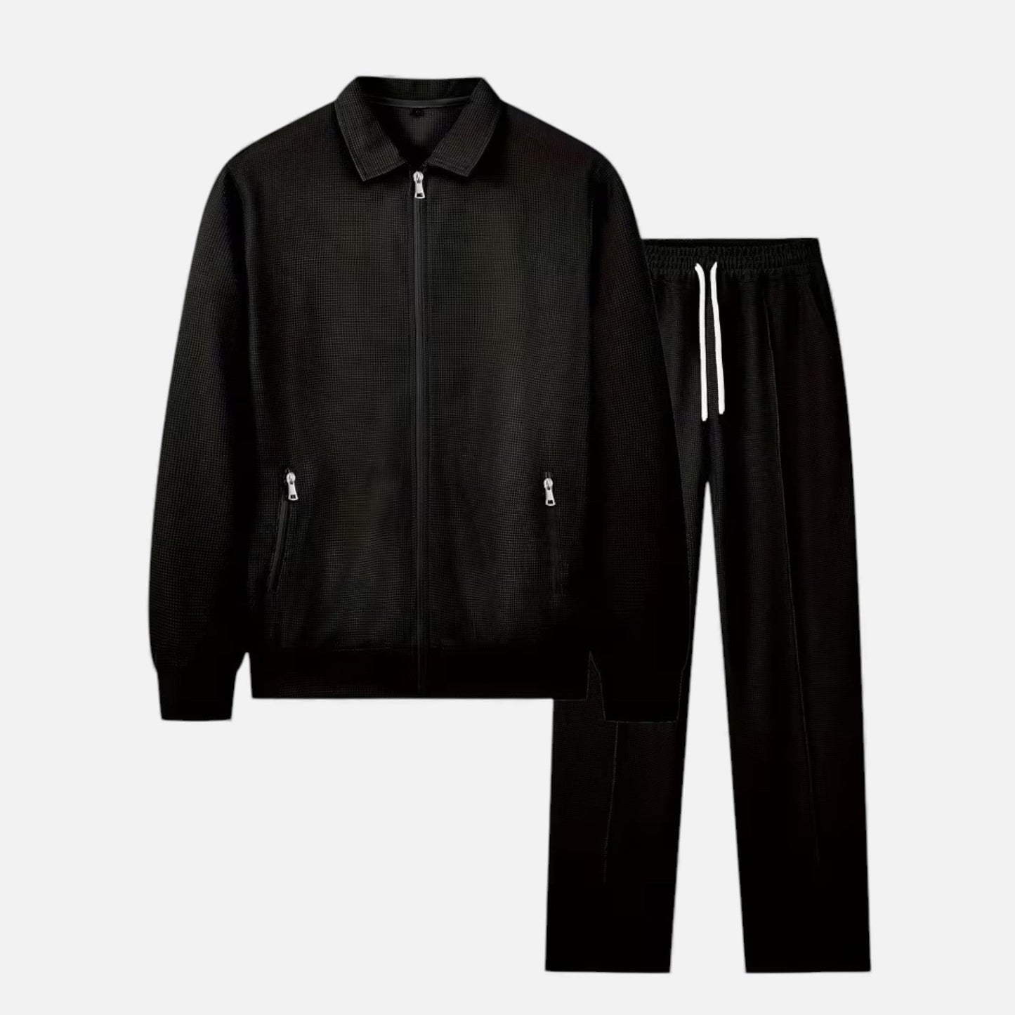 Echwear Men’s 2-Piece Waffle Knit Casual Outfit